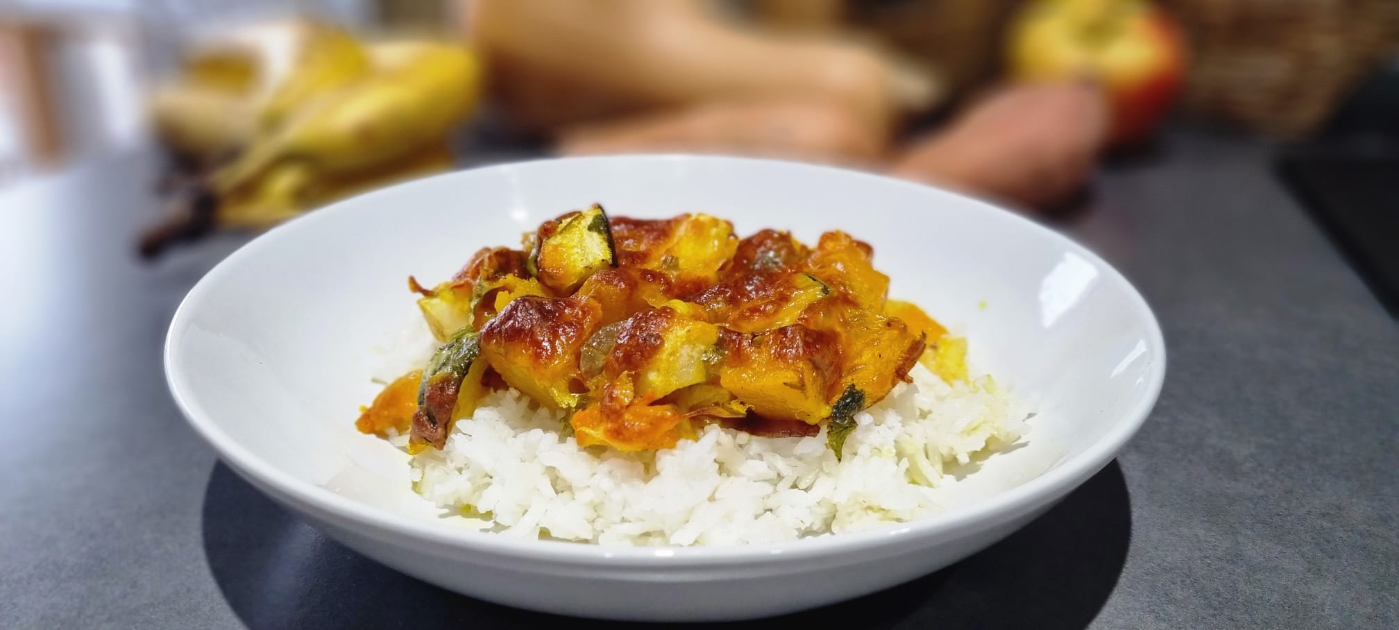 Kürbis mit Pastinacke überbacken